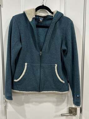 KÜHL Apres Full-Zip Alfpaca Fleece Hoodie Jacket with Sherpa Trim